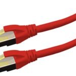 PATCH CABLE CAT6A S/FTP  PREMIUM LSOH - 1M RED