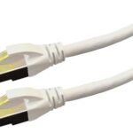 PATCH CABLE CAT6A S/FTP  PREMIUM LSOH - 0.5M WHITE