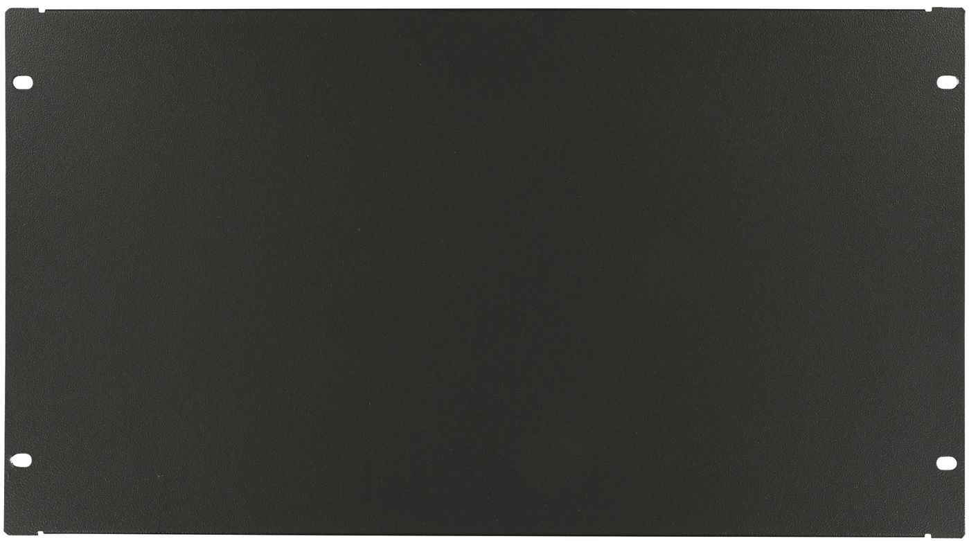 Img_31932945.jpg 6U 19" SCREW TYPE BLANK PANEL BLACK - Image 1