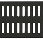 2U 19" SCREW TYPE, VENTED  BLANK PANEL BLACK
