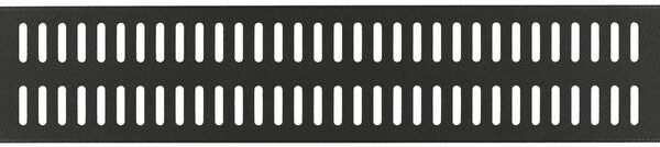 2U 19" SCREW TYPE, VENTED  BLANK PANEL BLACK