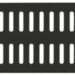 2U 19" SCREW TYPE, VENTED  BLANK PANEL BLACK