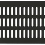 3U 19" SCREW TYPE, VENTED  BLANK PANEL BLACK