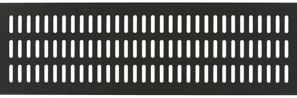 3U 19" SCREW TYPE, VENTED  BLANK PANEL BLACK
