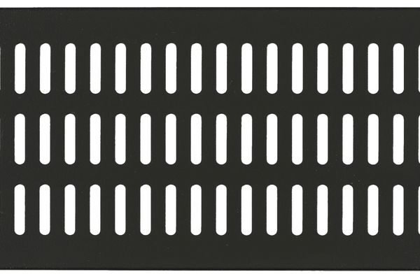 3U 19" SCREW TYPE, VENTED  BLANK PANEL BLACK