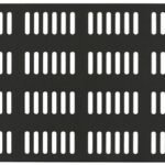 4U 19" SCREW TYPE, VENTED  BLANK PANEL BLACK