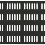 4U 19" SCREW TYPE, VENTED  BLANK PANEL BLACK