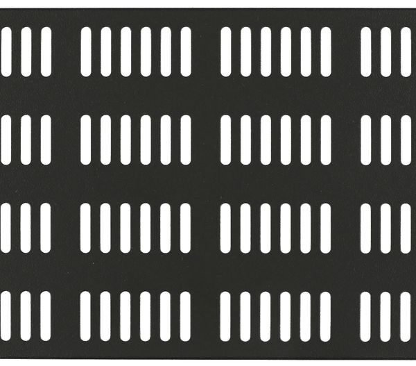 4U 19" SCREW TYPE, VENTED  BLANK PANEL BLACK