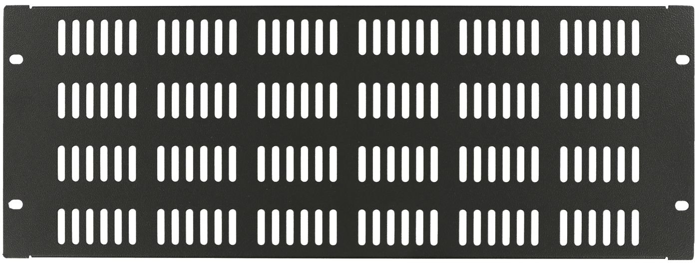 Img_31933324.jpg 4U 19" SCREW TYPE, VENTED BLANK PANEL BLACK - Image 1