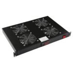 4 FANS, DIGITAL THERMOSTAT  RACK MOUNT FAN MODULE 1U