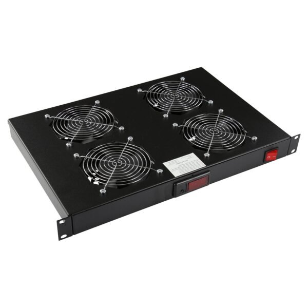 4 FANS, DIGITAL THERMOSTAT  RACK MOUNT FAN MODULE 1U