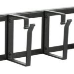 2U 19" CABLE ORGANIZER PANEL  WITH CABLE ENTRY HOLE