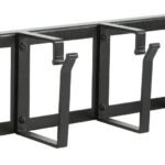 2U 19" CABLE ORGANIZER PANEL  WITH CABLE ENTRY HOLE