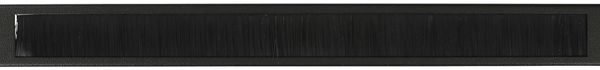 1U 19" SIMPLE TYPE, BRUSHED  CABLE ORGANIZER PANEL