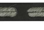 1/2U 19" SIMPLE TYPE, BRUSHED  CABLE ORGANIZER PANEL