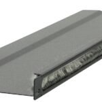 1/2U 19" L BENT, BRUSHED  CABLE ORGANIZER PANEL BLACK