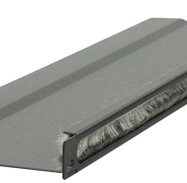 1/2U 19" L BENT, BRUSHED  CABLE ORGANIZER PANEL BLACK