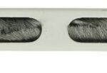 1/2U 19" L BENT, BRUSHED  CABLE ORGANIZER PANEL WHITE