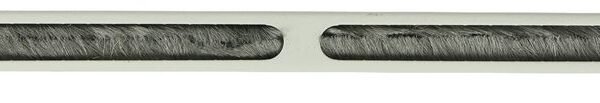 1/2U 19" L BENT, BRUSHED  CABLE ORGANIZER PANEL WHITE