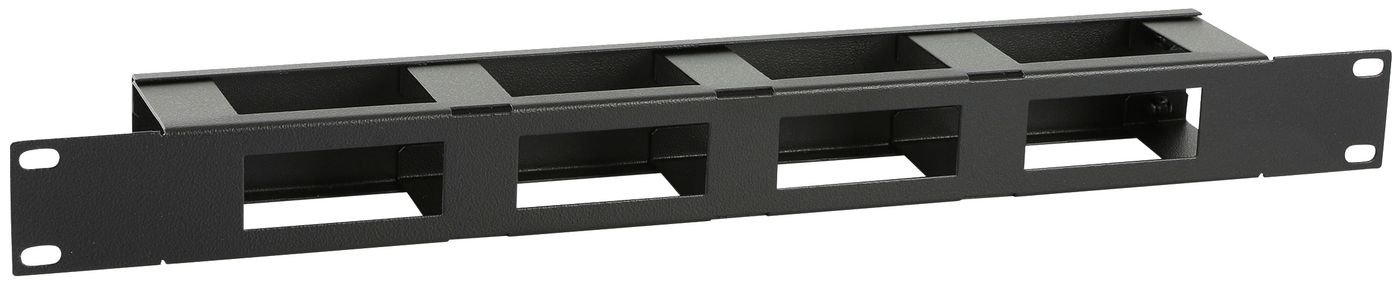Img_31937695.jpg 1U 19" S TYPE CABLE MANAGEMENT PANEL WITH COVER BLACK - Image 1