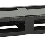 1U 19" R TYPE CABLE  MANAGEMENT PANEL WITH COVER  BLACK