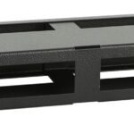 1U 19" R TYPE CABLE  MANAGEMENT PANEL WITH COVER  BLACK