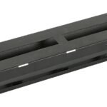 2U 19" R TYPE CABLE  MANAGEMENT PANEL WITH COVER  BLACK