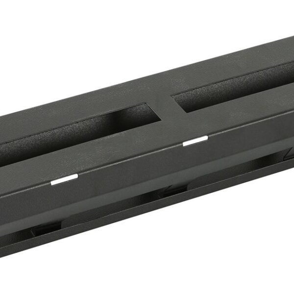 2U 19" R TYPE CABLE  MANAGEMENT PANEL WITH COVER  BLACK