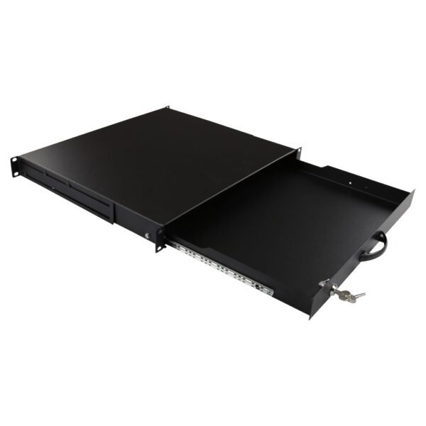 1U 19" KEYBOARD, GENERAL USE,  LOCKABLE DRAWER MODULE