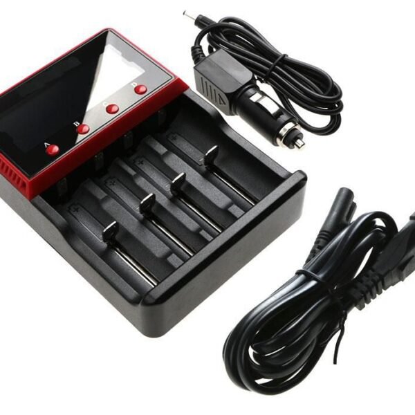 Car Charger for Battery, with  Euro AC Power Cord and Plug  In Charger