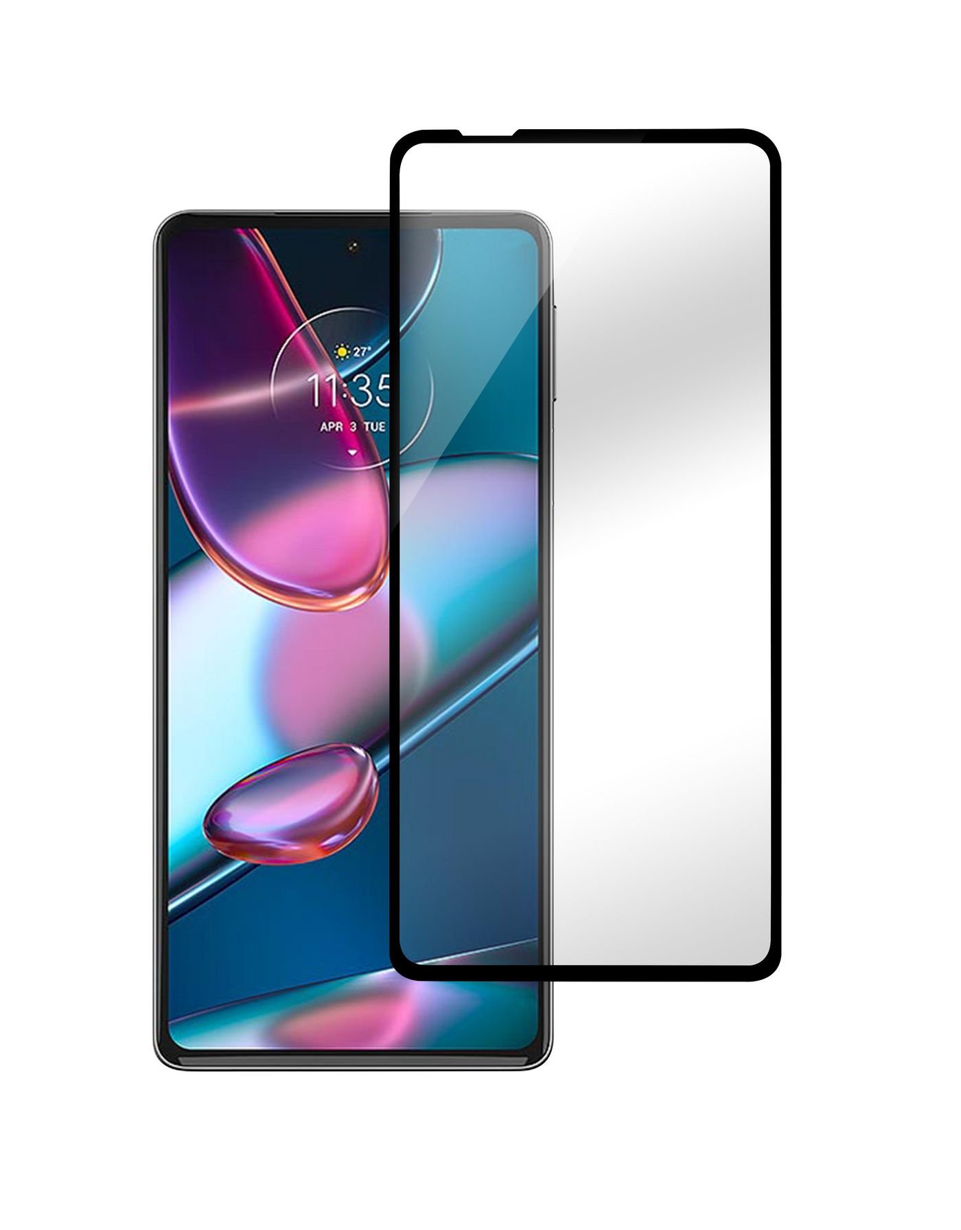 Img_31953871.jpg Motorola Edge 30 Pro Screen Protector. Full Cover Tempered Glass. Titan Shield - Image 1