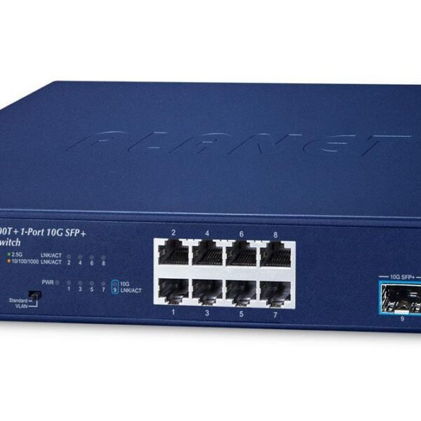 8-Port 10/100/1000/2500T +  1-Port 10G SFP+ Multigigabit  Ethernet Switch