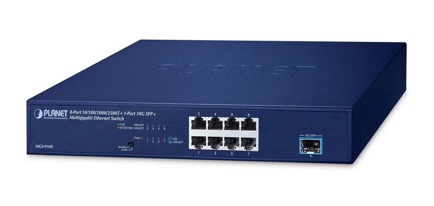 Img_31962892.jpg 8-Port 10/100/1000/2500T + 1-Port 10G SFP+ Multigigabit Ethernet Switch - Image 1
