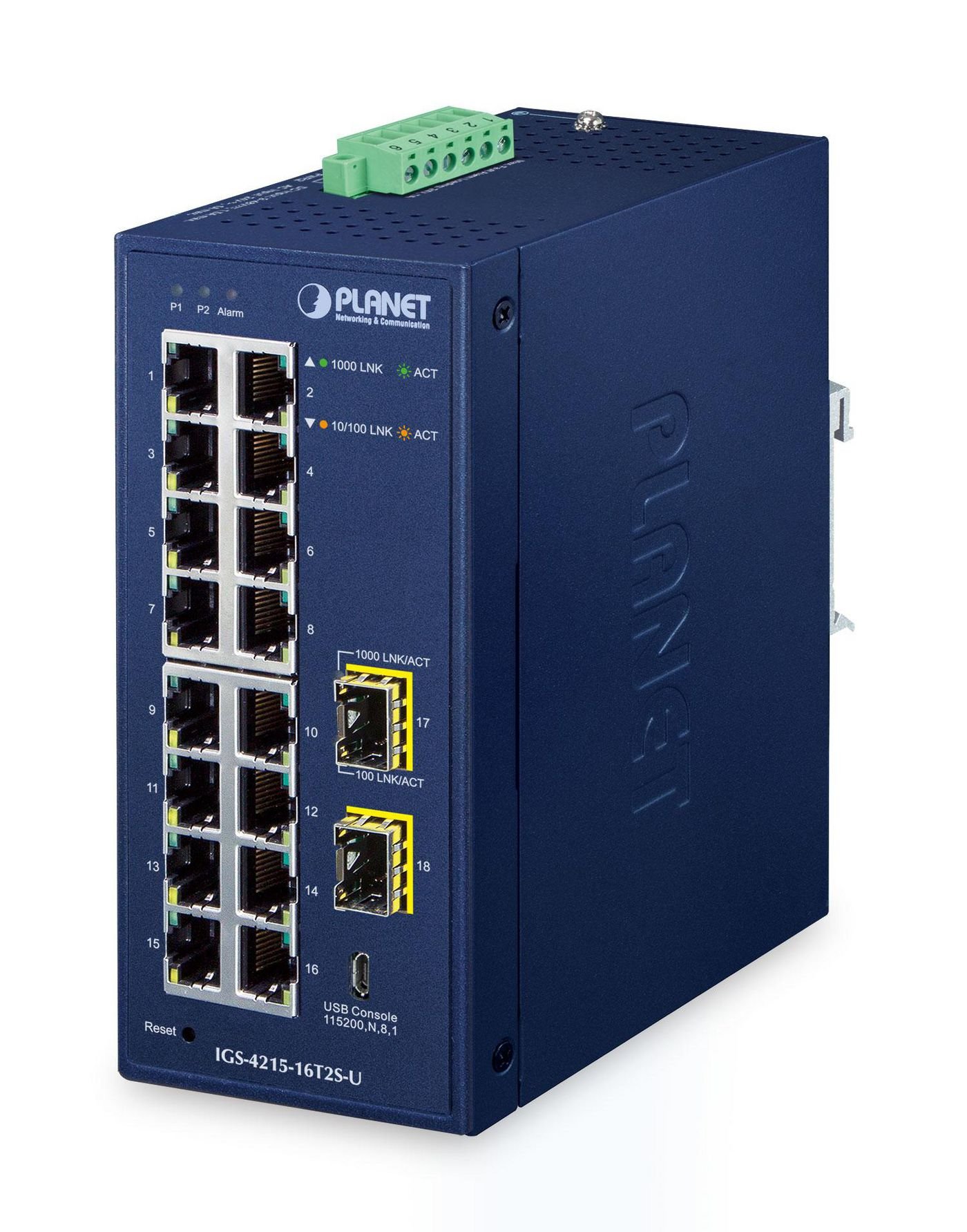 Img_31962894.jpg IP30 Industrial L2/L4 16-Port 10/100/1000T + 2-Port 100/1000X SFP Managed Switch - Image 1
