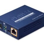 1-Port 100/1000X SFP to  1-Port 10/100/1000T 802.3bt  PoE++ Media Converter