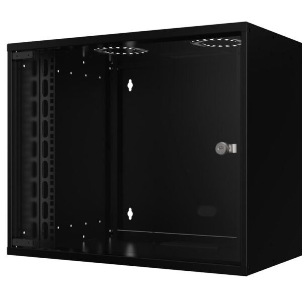 19" 9U Rack Wall Mount 565 x  400 x 440mm SOHO  - Black -  Unassembled