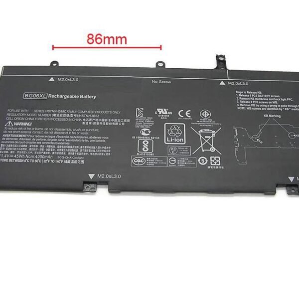 Laptop Battery for HP 36.00Wh  11.4V 3200mAh 36Wh 6 Cell  Li-Pol 11.4V 3.2Ah HP ELITEBOOK 1040 G3 SERIES. HP Folio 1040 G3, Please check