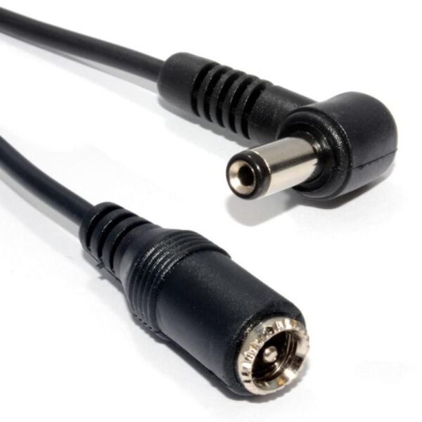 DC extension cable from  5.5*2.5mm(male) to  5.5*2.5mm(angled)