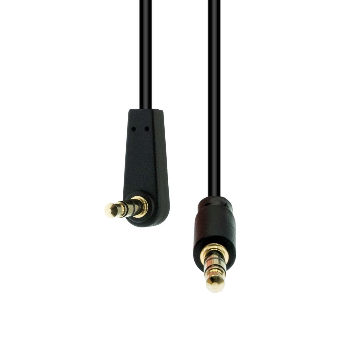 Img_32106896.jpg 3-Pin Angled Slim Cable M-M Black 1.5M - Image 1
