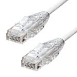 Slim CAT6A UTP Ethernet Cable  White 12.5m