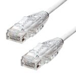 Slim CAT6A UTP Ethernet Cable  White 12.5m