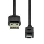 USB 2.0 A to Mini B 5P M/M  Black 0.5M