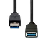 USB 3.2 Gen1 Extension Cable  Black 1M