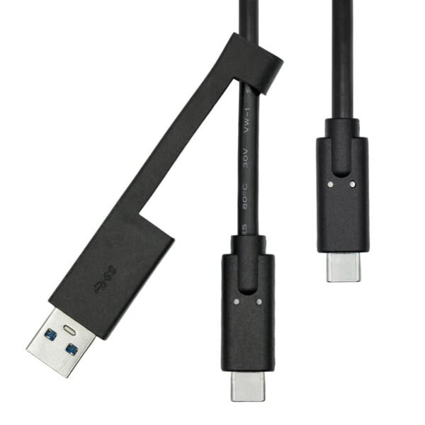 USB-C 3.2 G2 Cable with USB-A  Adapter 1M