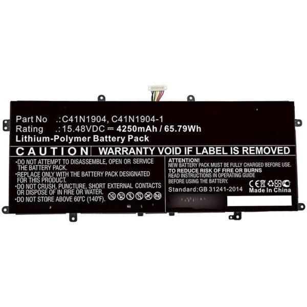Laptop Battery for Asus  49.28Wh 15.4V 3200mAh 49Wh  Li-Polymer 15.4V 3200mAh for Asus Deluxe 14S, UX425IA, X435EA