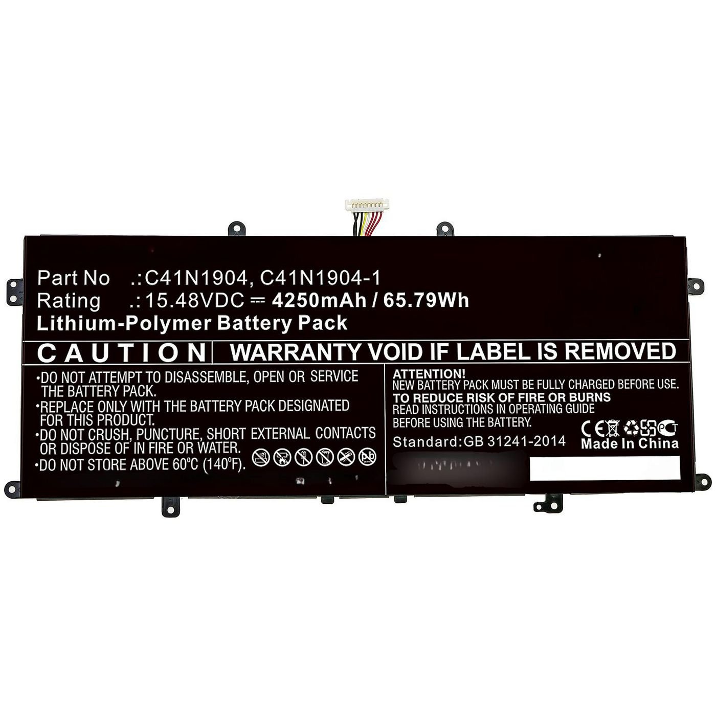Img_32172400.jpg Laptop Battery for Asus 49.28Wh 15.4V 3200mAh 49Wh Li-Polymer 15.4V 3200mAh for Asus Deluxe 14S, UX425IA, X435EA - Image 1