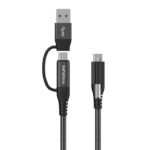 USB-C Cable two in one 1,5m  Black