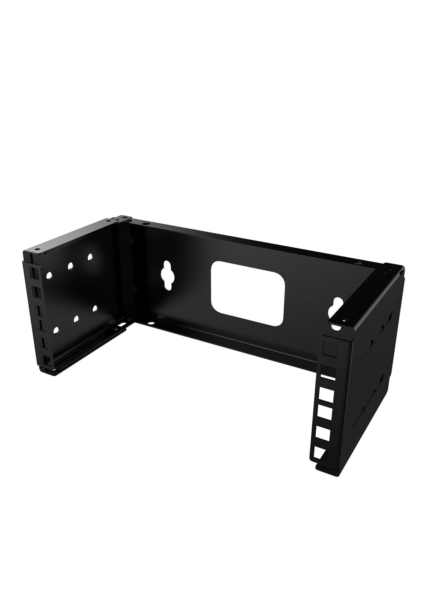 Img_32254124.jpg 10" 2U Open Frame Rack Wall Mount - Black - Image 1