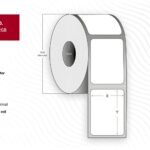 Label 70x30 - Core 25. White.  Premium. DT. Permanent. 1.000  labels per roll. 4 rolls per box. Black Mark 25 mm. core. 1000 lab./roll, with