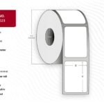 Label 70x30 - Core 25. White.  Premium. DT. Removable. 1.000  labels per roll. 4 rolls per box. Black Mark Prem. 25 mm core. 1.000 lab.